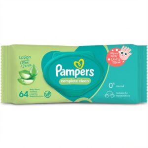 Pampers Complete Clean Baby Wipes with Aloe Vera - 64 Count