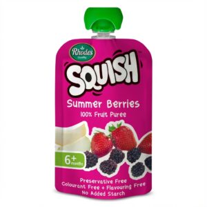 Rhodes Squish Summer Berries 100% Fruit Puree Pouch