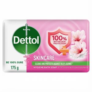 Dettol Skincare Hygiene Bar Soap with Sakura Blossom Fragrance, 175g
