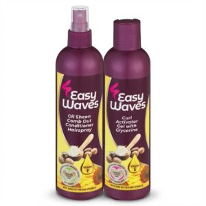 Easy Waves Oil Sheen & Curl Activator Combo Pack