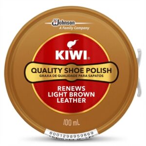 KIWI Quality Shoe Polish for Light Brown Leather - 100ml