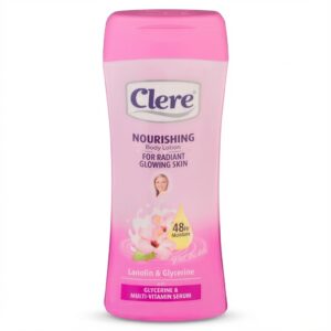 Clere Nourishing Body Lotion with Lanolin & Glycerine for Radiant Glowing Skin, 400ml