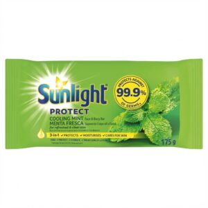 Sunlight Protect Cooling Mint Face & Body Bar - 3-in-1 Germ Protection