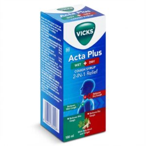 Vicks Acta Plus Wet & Dry Cough Syrup 2-in-1 Relief