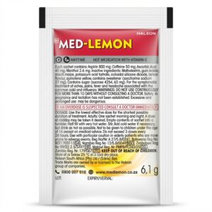 Med-Lemon Hot Medication with Vitamin C Lemon Sachet 6.1g