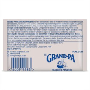 Grand-Pa Headache Powders - Single Sachet