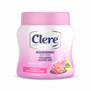 Clere Nourishing Body Crème Powder Fresh with Glycerine & Multi-Vitamin Serum