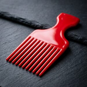 Star Red Hair Pick Comb 150mm