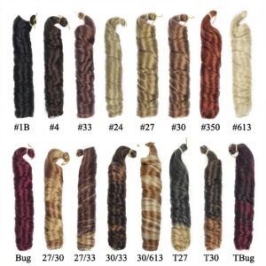 Voila French Curls 2-Tone Crochet Braiding Hair #27/30