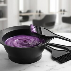 Professional Hair Dye Mixing Bowl & Brush Set - 4 Piece Kit