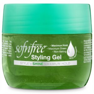 Sofn'free HairXpert Styling Gel with Panthenol - Max Hold & Shine, Non-Flaking