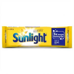 Sunlight Original Laundry Bar Soap, 2 x 200g (400g Total)